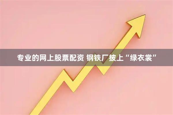 专业的网上股票配资 钢铁厂披上“绿衣裳”